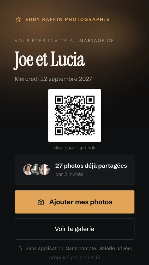 Aperçu galerie mobile On est là